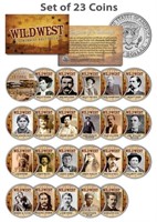 Wild West/ Old West Outlaws Complete Coin Set