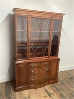 GLASS FRONT WOODEN CHINA CABINET