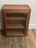 3 SHELF GLASS FRONT WALL CABINET