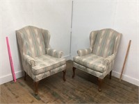 2 WING BACK PARLOR CHAIRS