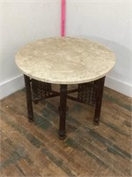 MARBLE TOP  ACCENT TABLE