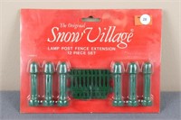 Snow Village "Lamp Post Fence Extension" (Green)