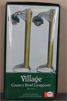 Village "Battery Operated Country Road Lampposts"