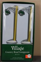 Village "Battery Operated Country Road Lampposts"