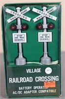 Village "Battery Operated Railroad Crossing"
