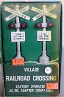 Village "Battery Operated Railroad Crossing"