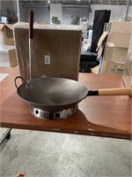 Stainless Steel Wok. In Box Condition Unknown.