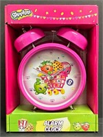 NEW PINK SHOPKINS DOUBLE BELL ALARM CLOCK