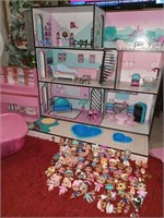 LOL SUPRISE REAL WOOD DOLL HOUSE WITH DOLL AND ACC