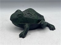 Vintage Cast  Frog /Toad Trinket Box