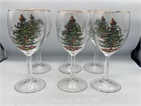 Spode Christmas tree glasses