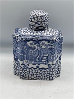 Adams Chinese Pattern Tea Caddy with Lid