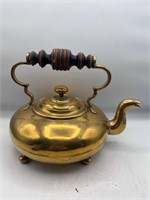 Vintage brass tea kettle