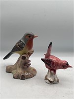 Vintage bird figurines