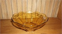 Vintage Amber Bowl