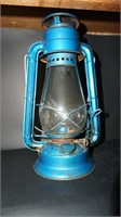Vintage Blue Dietz Lantern