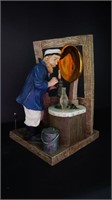 Lighthouse Keeper Filling Lighthouse Lamp Figurine