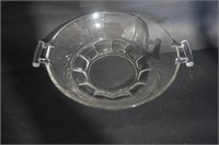 Lafayette by Fostoria glass bowl with two handles