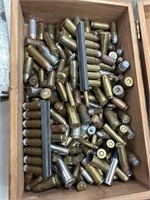 Cedar box, full of miscellaneous pistol