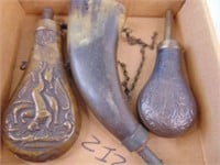 One Powder Horn and two Flasks