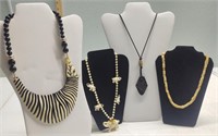 4 Beautiful African / Boho Style Necklaces