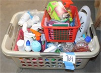 CLEANING SUPPLIES & BASKET