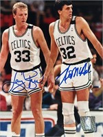 Larry Bird and Kevin McHale signed photo