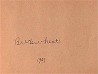 Buckwheat "Our Gang" signature slip