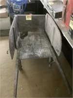 Antique Wooden Wheelbarrow 
Barn Find with sides