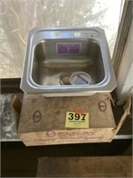 2 Small Stainless Steel Sinks