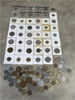 Large assortment of foreign coins