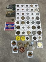 Collectors and novelty coins and tokens