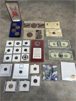 Vintage US coins, collectors coins and memory