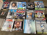 Sports books and magazines