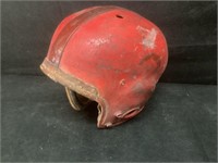 Early Red Football Helmet
