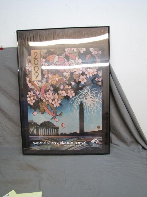 2009 Washington DC Cherry Blossom Framed Poster