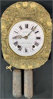 Antique French Comtoise Wall Clock