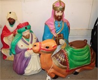 3 Wise Men & Camel Christmas Blow molds