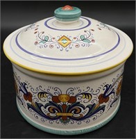 Deruta Ceramiche Italy Lidded Bowl