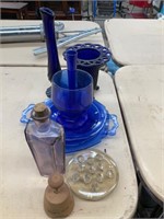 Blue glass and other