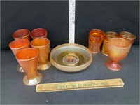 Amber glassware lot