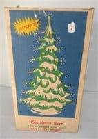 Blow mold Christmas tree with original box.