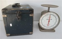 Chatillon coin counting scale in box.