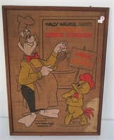 1973 Wally Walrus cartoon picture. Measures: 24" H