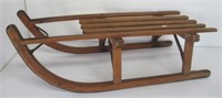 Antique wood rail sled. Measures: 33" Long.