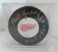 Bill Gadsby H.O.F. 1970 signed Detroit Red Wings