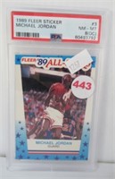 1989 Michael Jordan sticker.