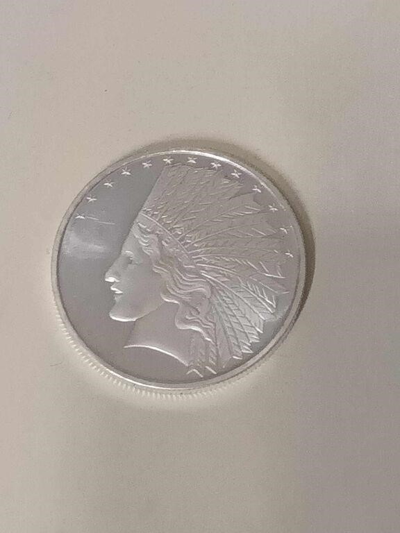 ONE OUNCE SILVER ROUND HAS BEEN MAGNET TESTED