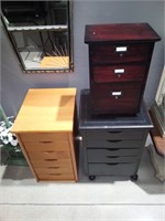 3 Small Cabinets
