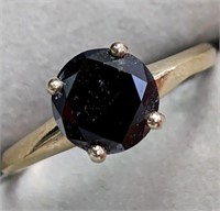 $2130 10K  Black Diamond(1.8ct) Ring
